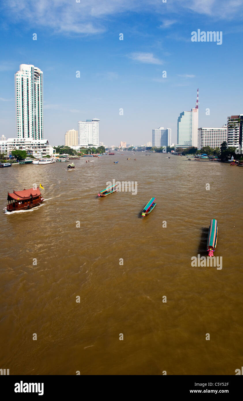 Chao-Phraya-Fluss, Bangkok, Thailand Stockfoto