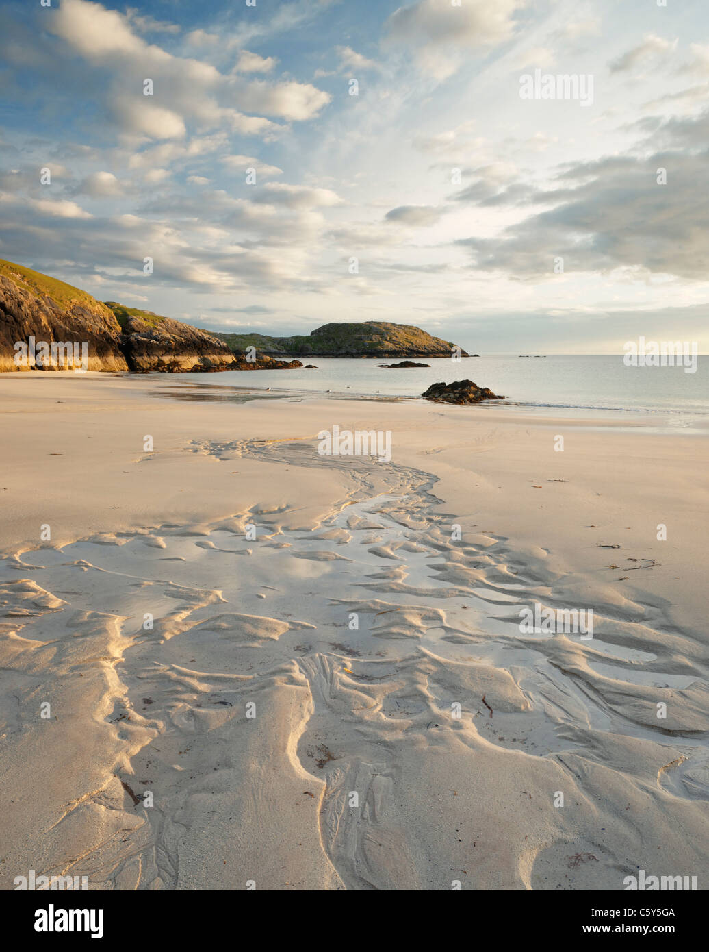 Der Strand von Achmelvich, Assynt, Sutherland, Highland, Schottland, Vereinigtes Königreich. Stockfoto
