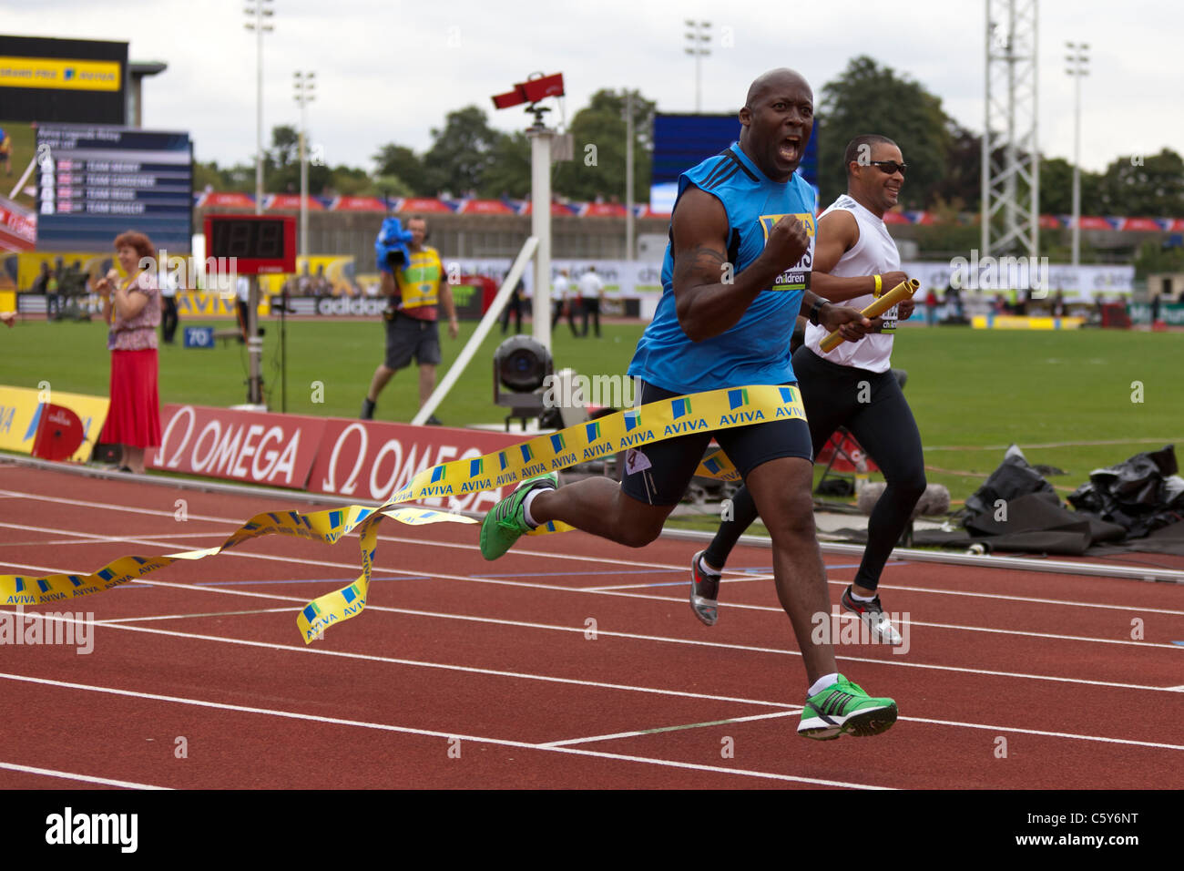 John REGIS Aviva Legenden Relais, Aviva London Grand Prix, Crystal Palace, London 2011 Stockfoto