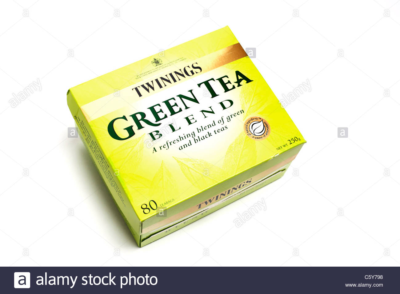 Ein Feld von Twinings Grüner Tee Mischung Mate Stockfoto