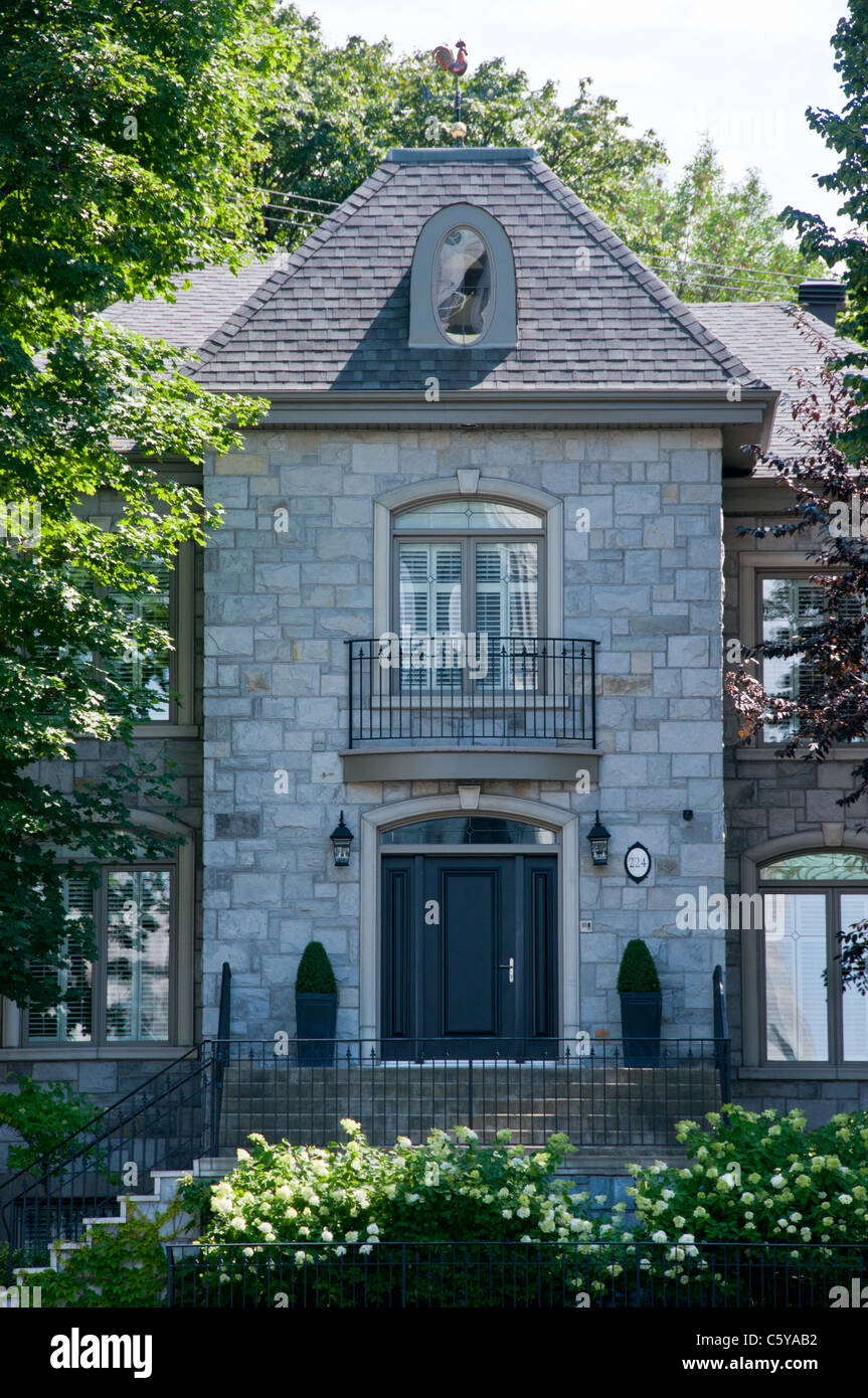 Die luxuriöse Residenz Cote Sainte Catherine Outremont Bereich Montreal Stockfoto