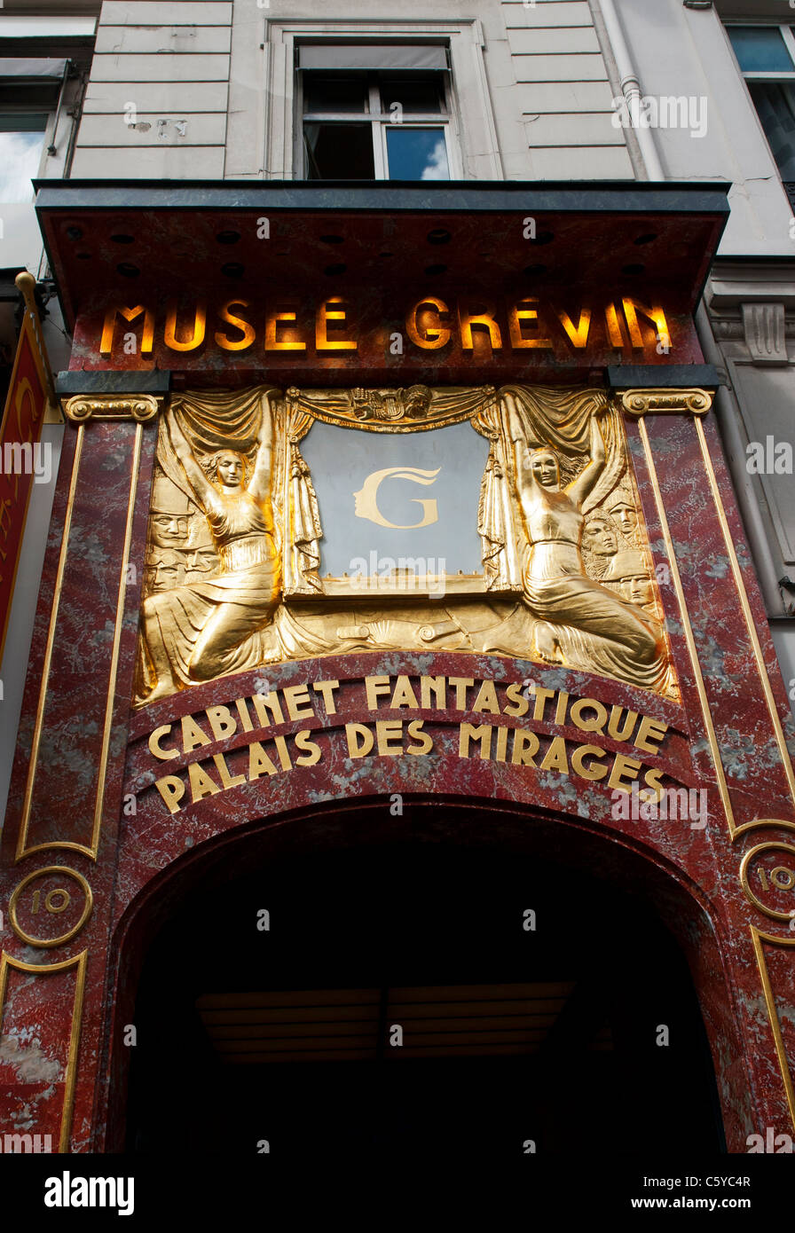 Musée Grévin, Boulevard Montmartre, Paris, Frankreich Stockfoto