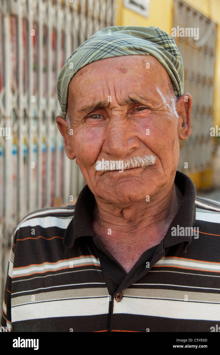 Silifke Süd Türkei türkische Portrait Alter Mann Stockfoto