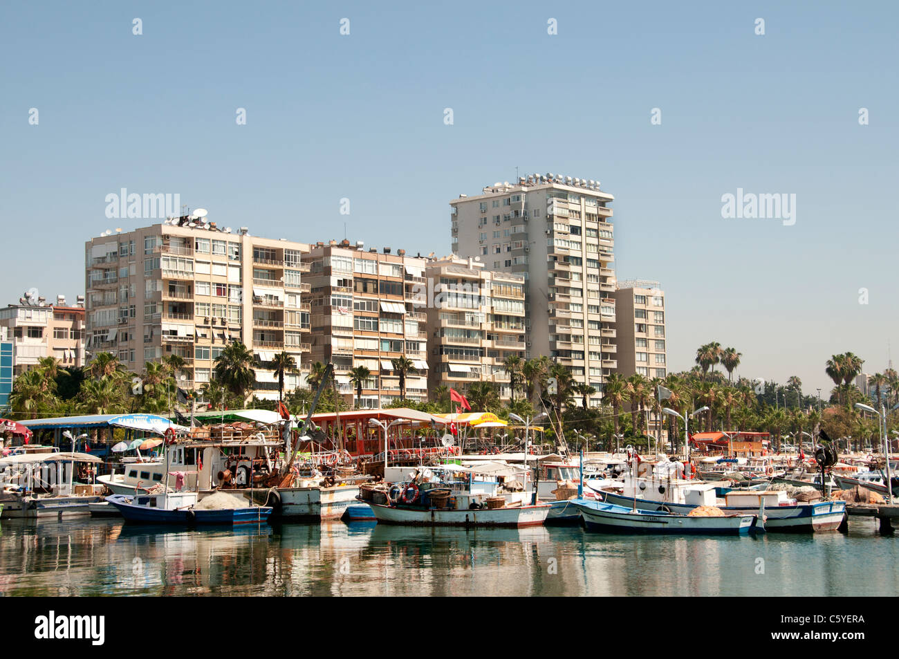 Adana Türkei türkische Stadt alten Hafen Hafen Stockfoto
