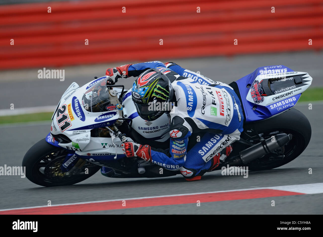 John Hopkins auf Suzuki World Superbike Stockfoto