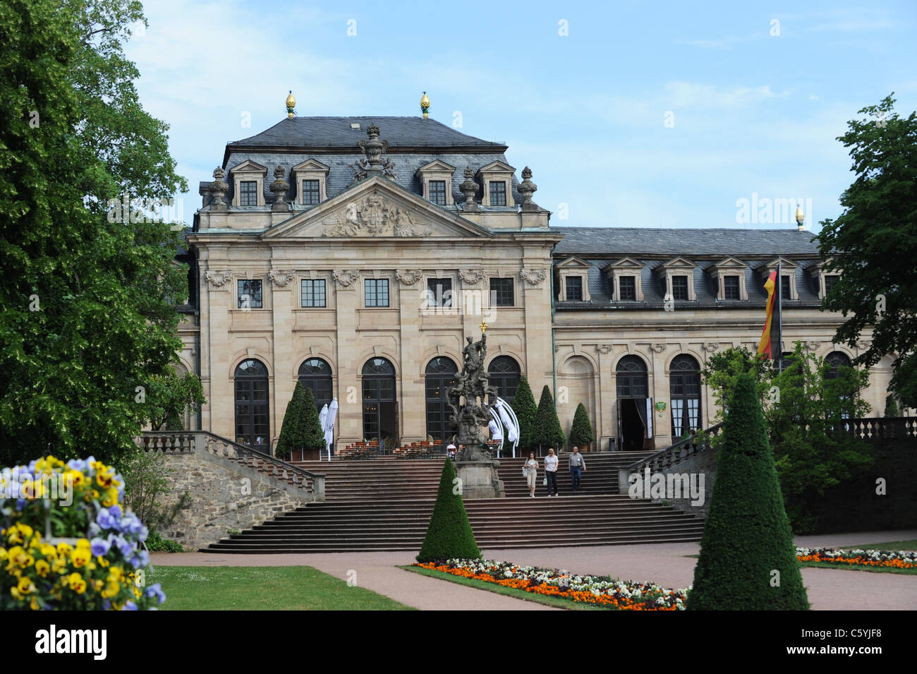 FuldaSchloss und Gärten Hessen Deutschland Deutschland Stockfotografie