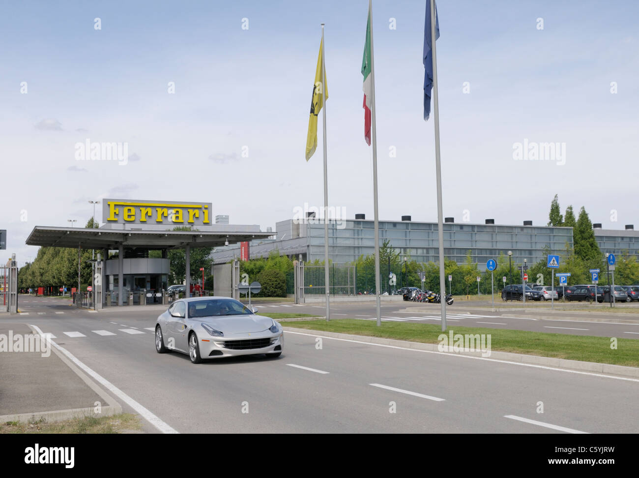 Der Ferrari-Fabrik in Maranello, Italien Stockfoto