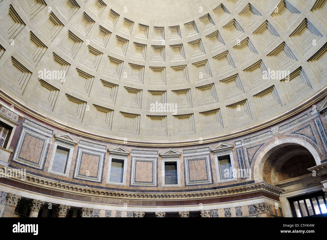 Kuppel des Pantheon, Rom Stockfoto