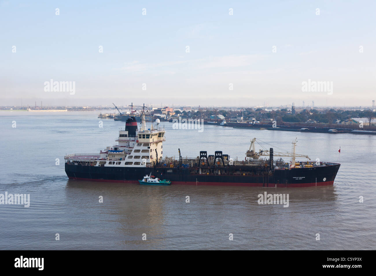 United States Army Corps of Engineers Schiff auf dem Mississippi in New Orleans Stockfoto United States Army Corps of Engineers Schiff auf dem Mississippi in New Orleans Stockfoto