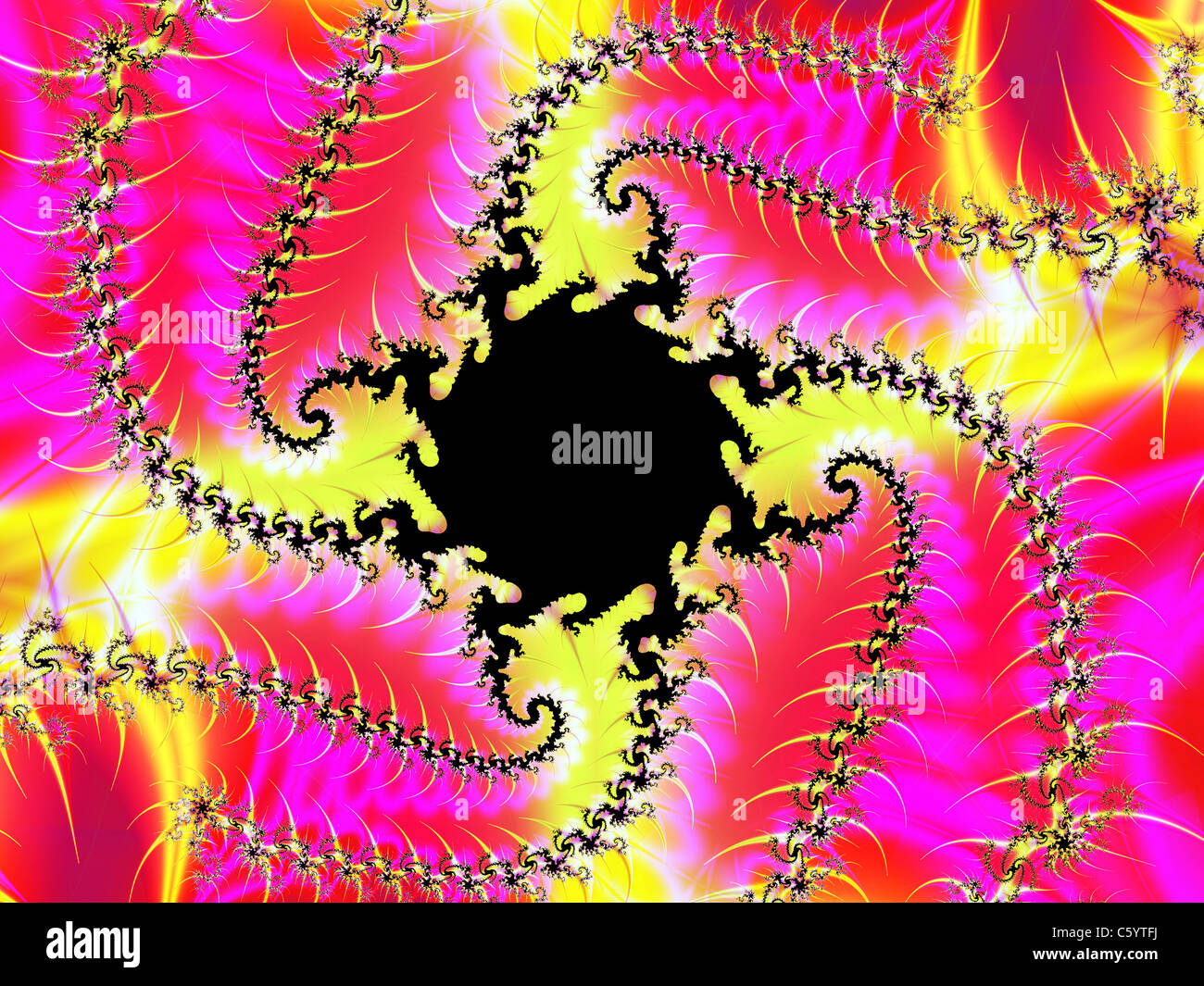 Ein Computer generierte fraktale Muster Stockfoto