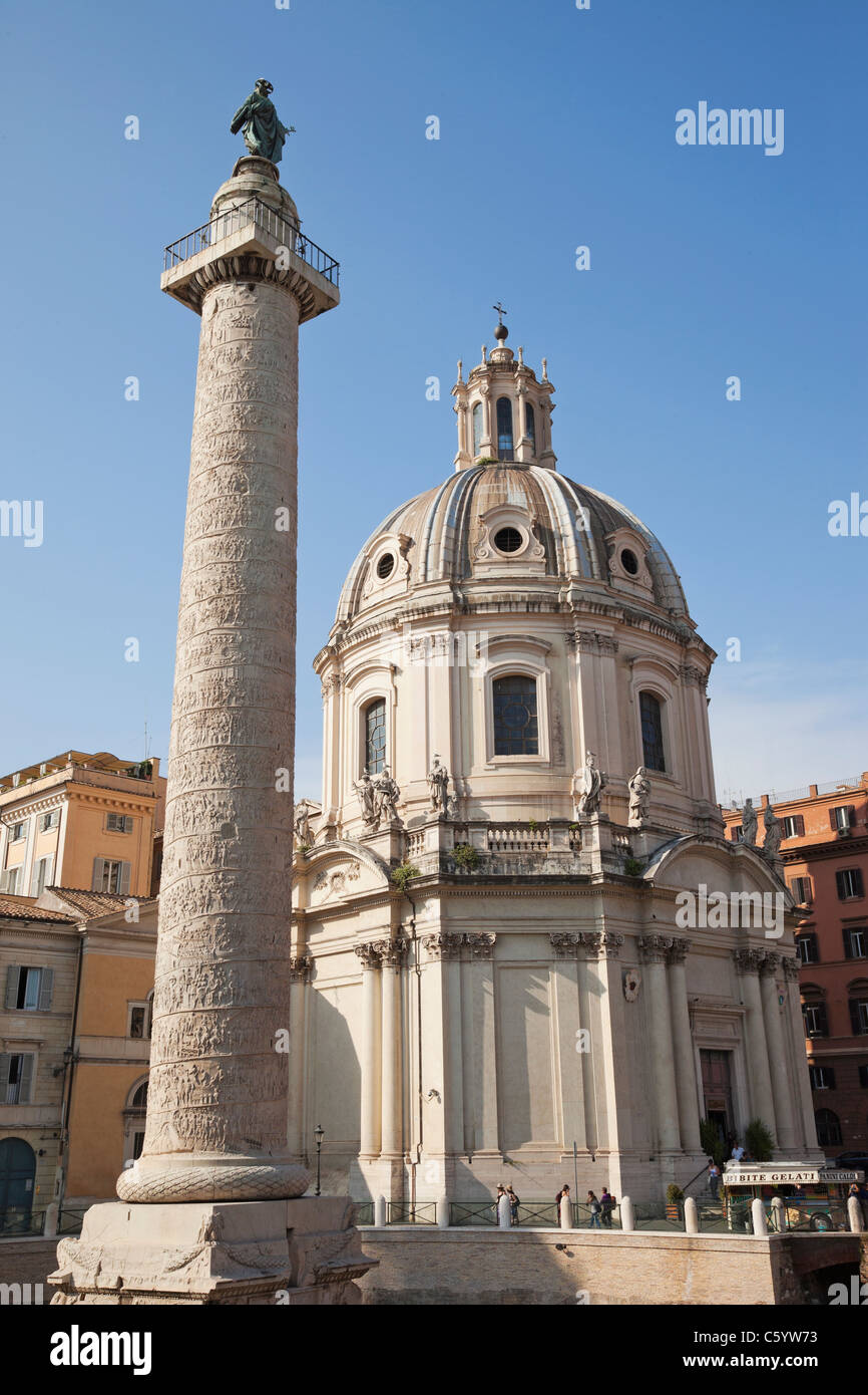 Italien, Rom, Santissimo Nome di Maria al Foro Traiano Stockfoto
