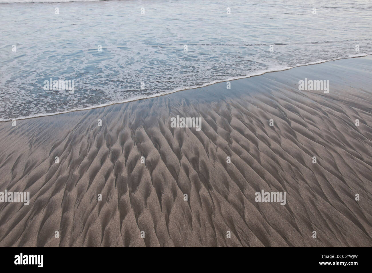 Muster am Strand Stockfoto