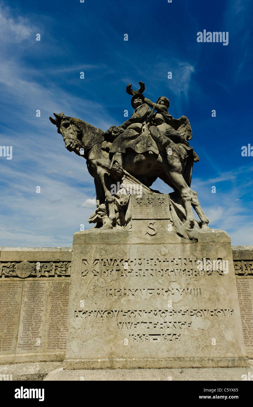 Saumur Statue, Denkmal Stockfoto