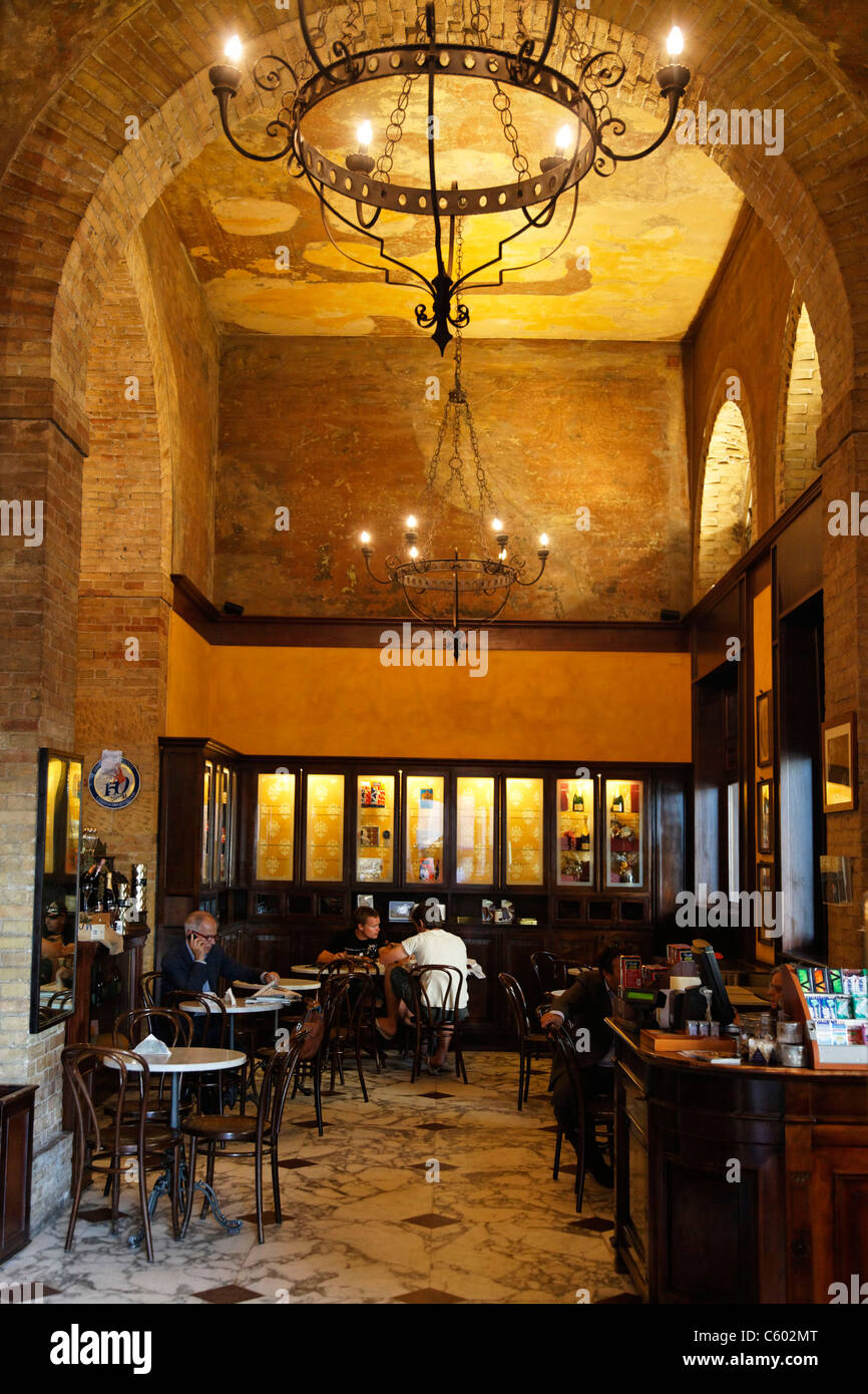 Cafe Suizzero, Cagliari, Italien-Sardinien Stockfoto