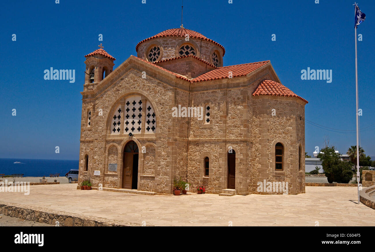 Die malerische Kirche von St. George in Agios Georgios in Südzypern Stockfoto