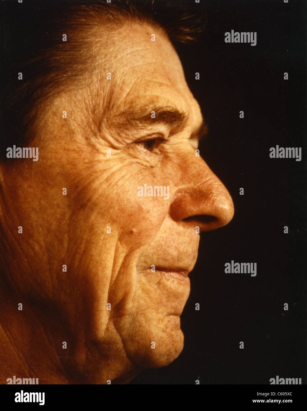 RONALD REAGAN (1911-2004) als 40. Präsident der Vereinigten Staaten Stockfoto