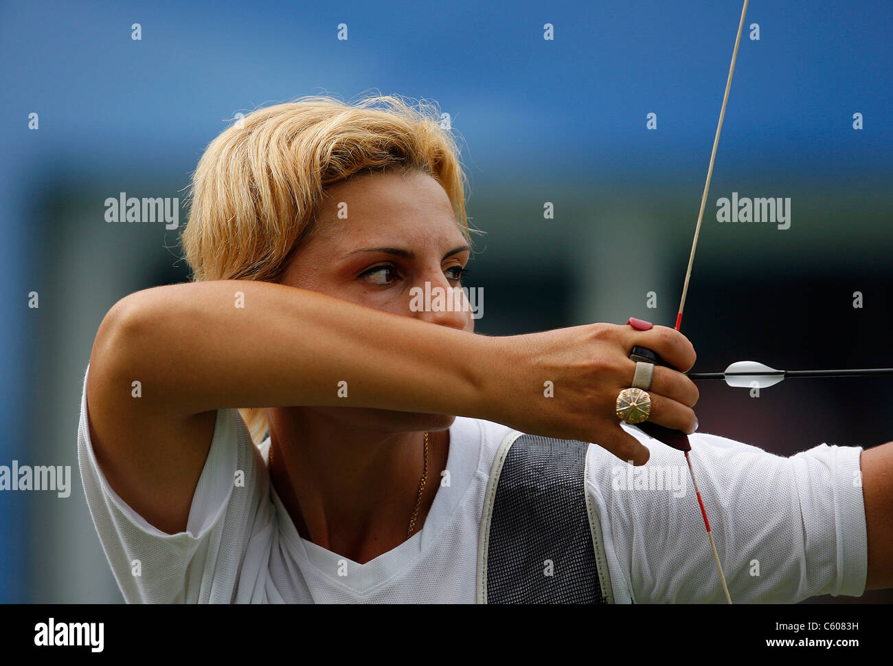 KHATUNA NARIMANIDZE Georgien Olympiastadion Peking CHINA 14. August 2008 Stockfoto