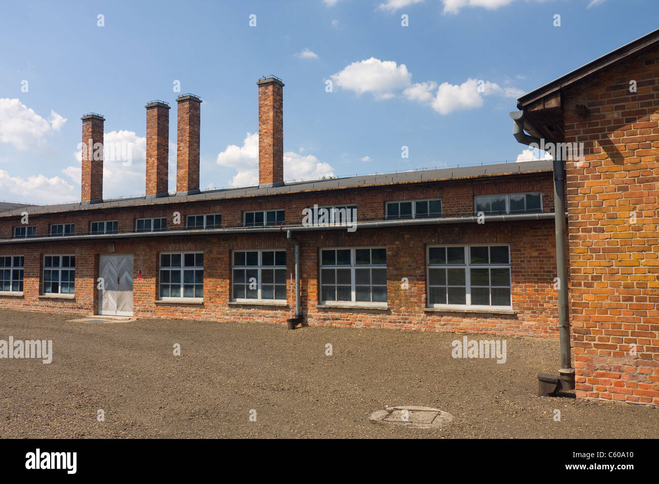 Dem staatlichen Museum Auschwitz Birkenau Stockfoto