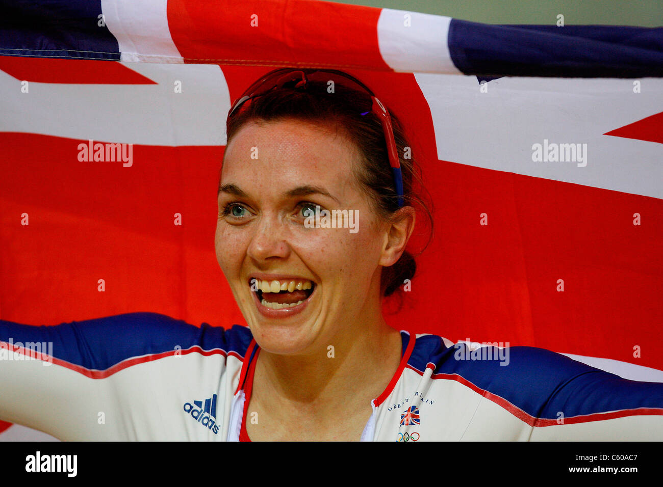 VICTORIA PENDLETON Großbritannien Olympiastadion Peking CHINA 19. August 2008 Stockfoto