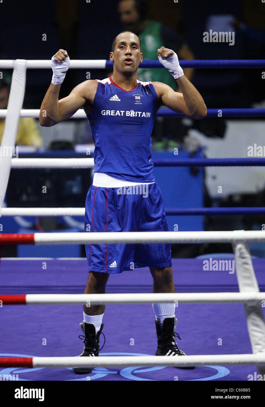 JAMES DEGALE Olympischen Boxen MENS SEMI FINAL Arbeiter GYMNASIUM BEIJING CHINA 22. August 2008 Stockfoto