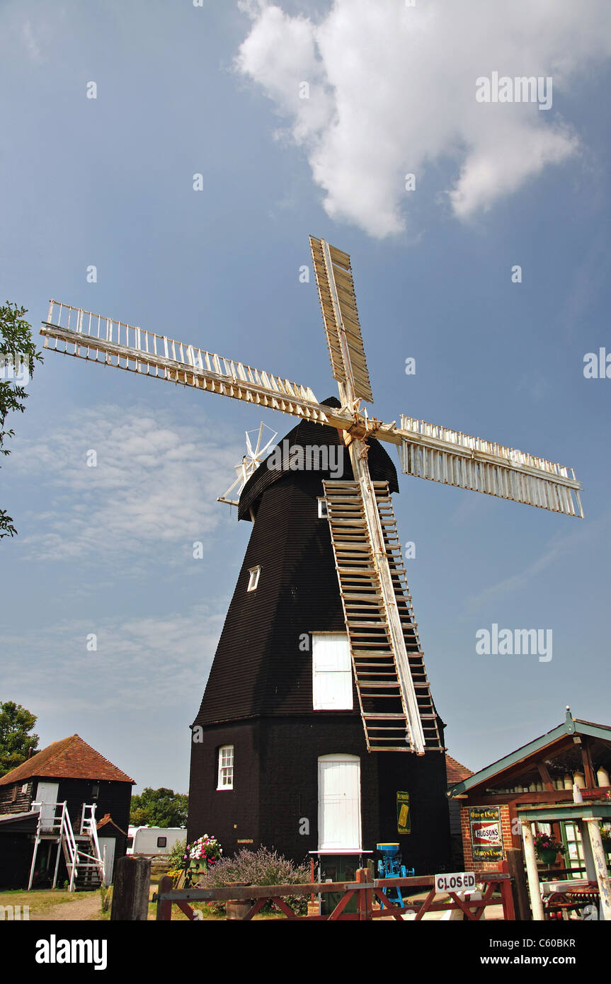 Sarre Windmühle, Sarre, Thanet Bezirk, Kent, England, Vereinigtes Königreich Stockfoto
