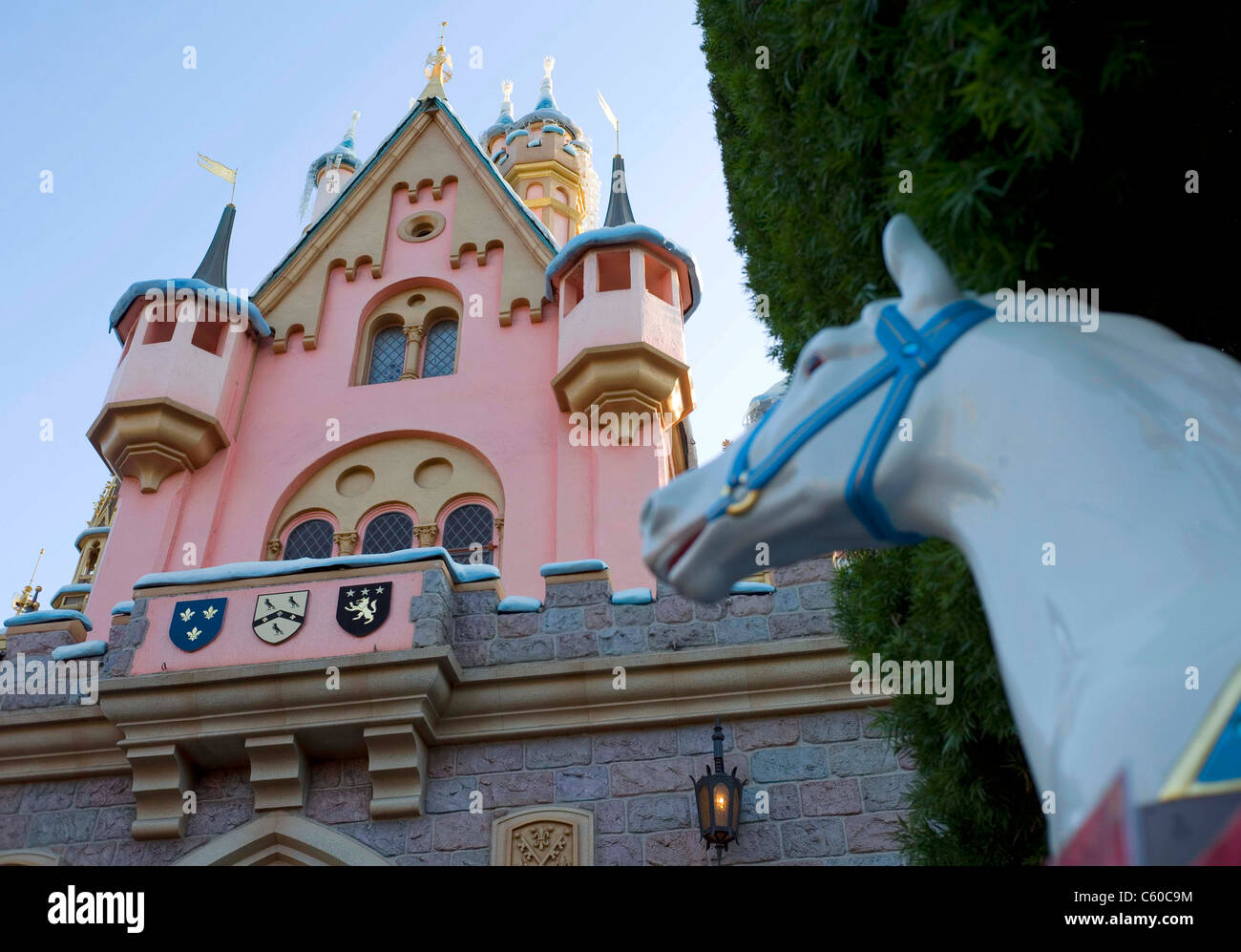 Sleeping Beauty Castle in Disneyland, Anaheim, Kalifornien, USA Stockfoto