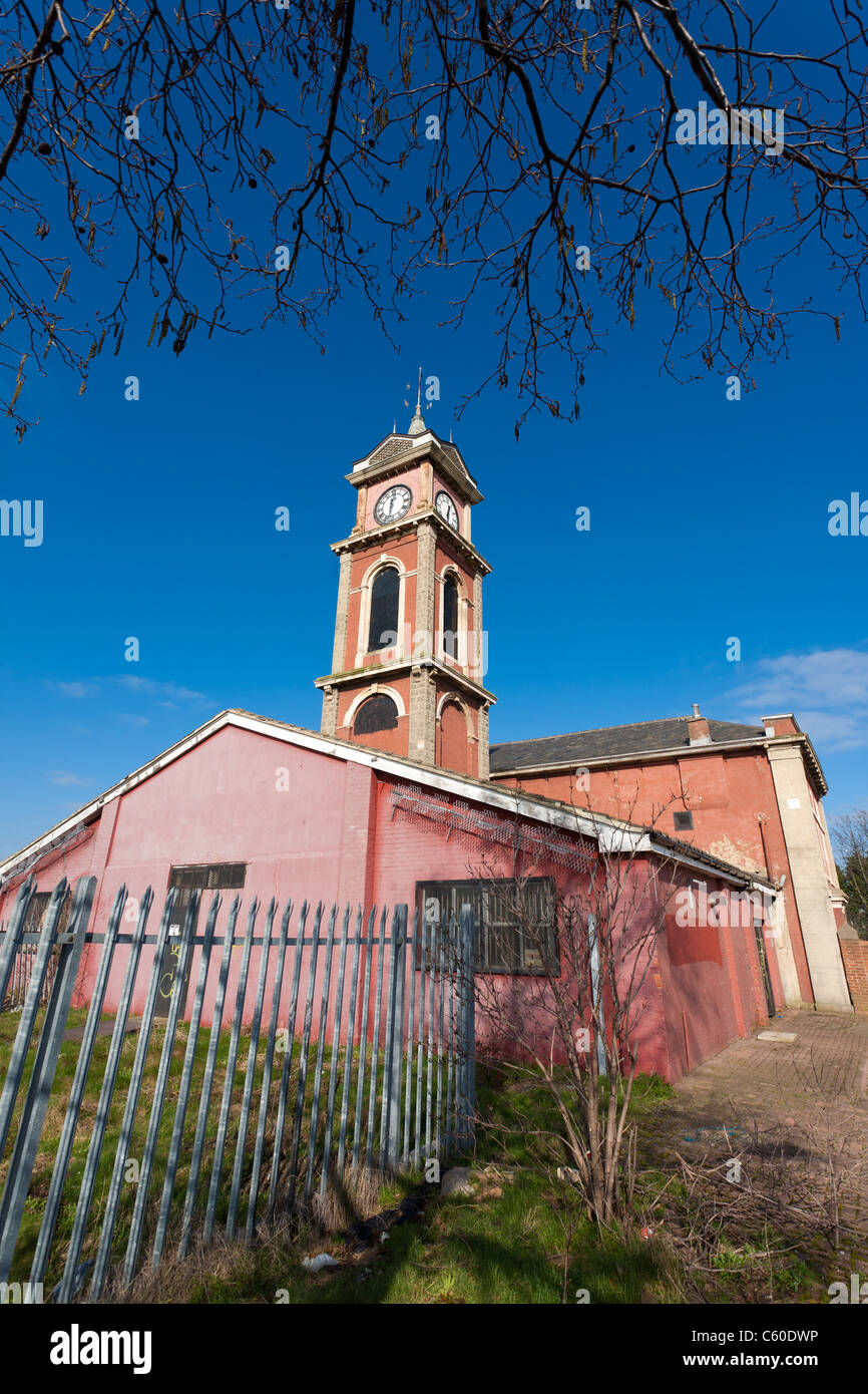 Verlassenen und verfallenen Middlesbrough altes Rathaus, Teesside Stockfoto