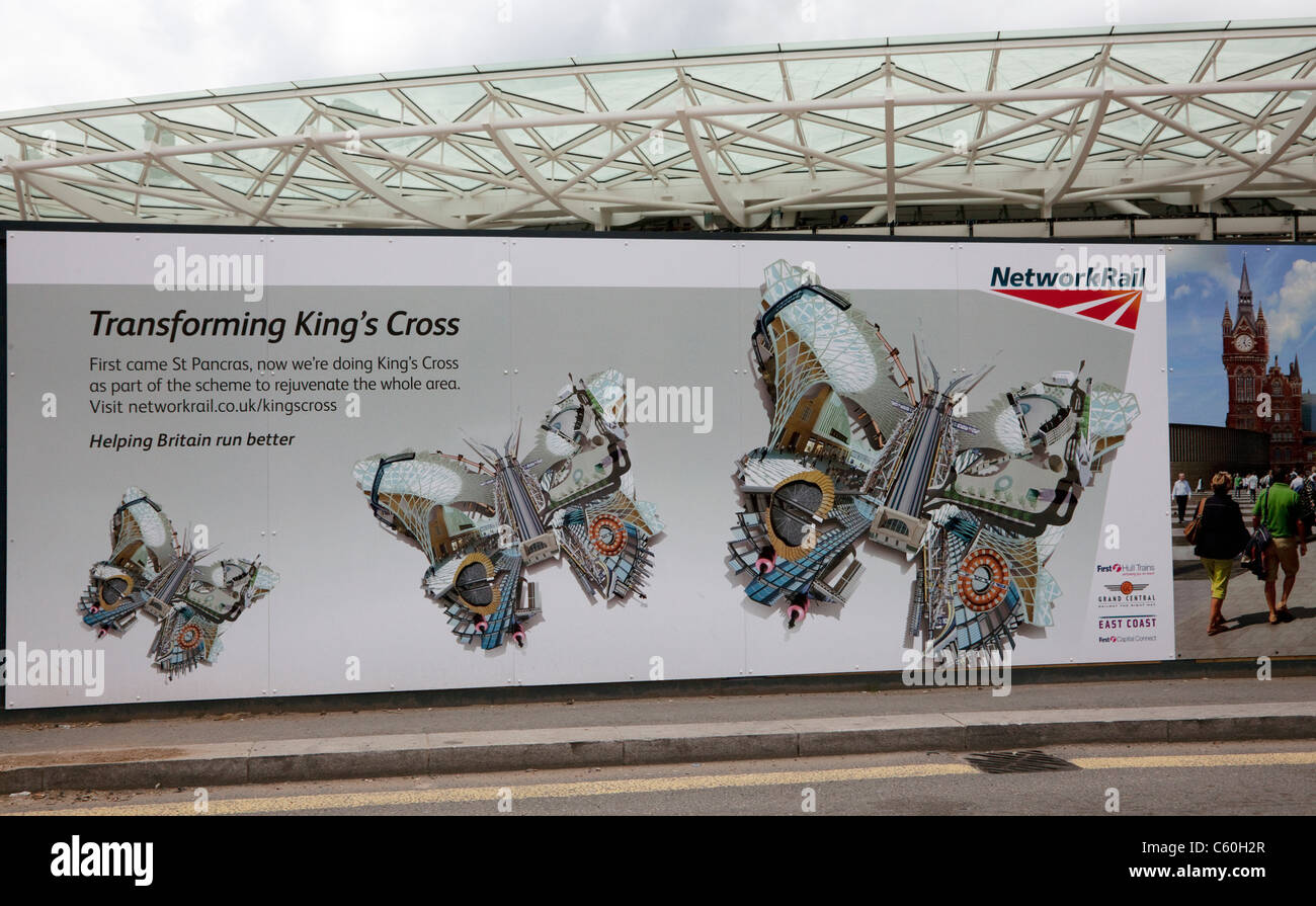 Sanierung der Kings Cross Station, London Stockfoto