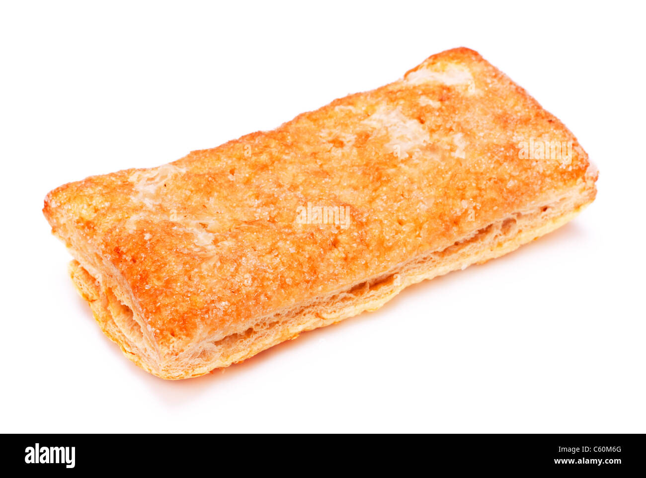 frische süße Kuchen isoliert auf weißem Hintergrund Stockfoto