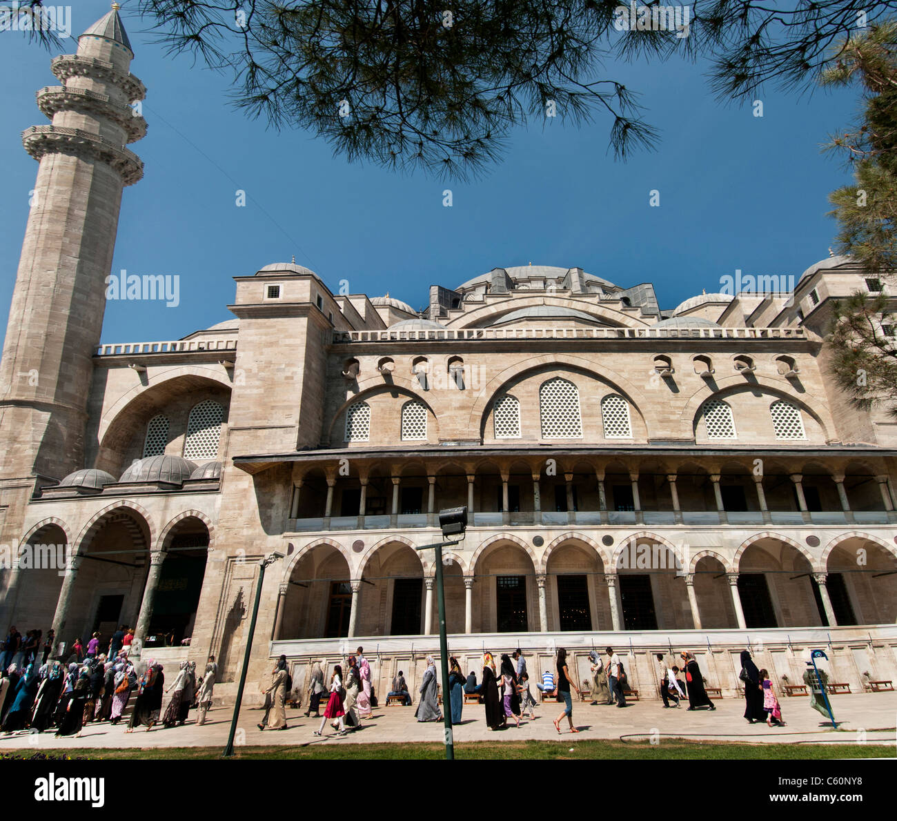 Istanbul Türkei Moschee Süleymaniye Camii Muslim Stockfoto