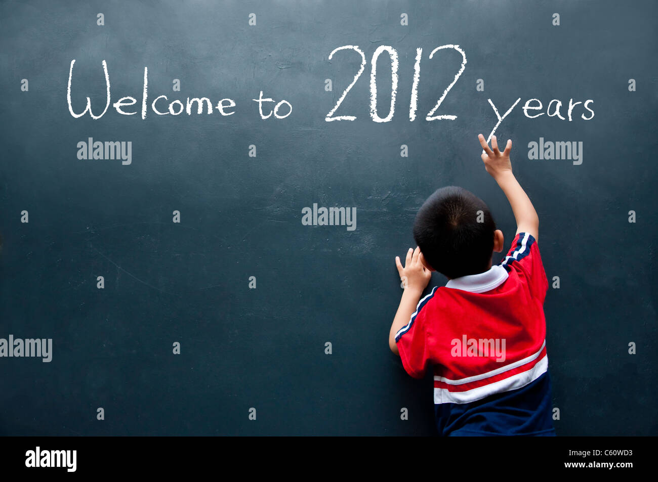 Herzlich Willkommen auf 2012 Jahre Stockfoto