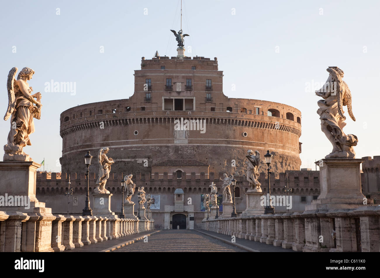 Italien, Rom, Engelsburg und Angelo Brücke Stockfoto