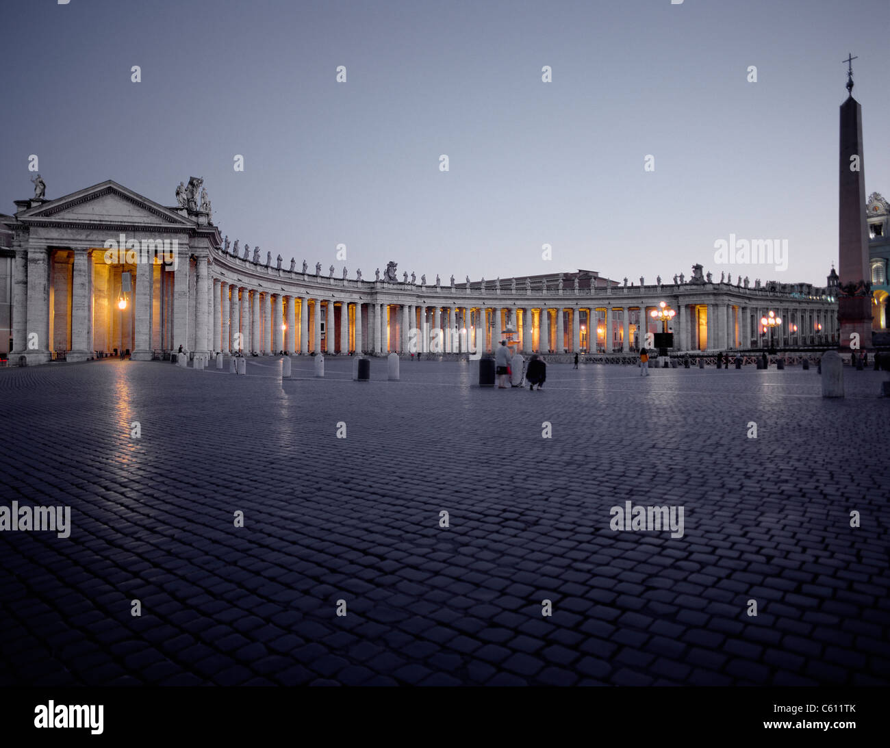 Petersplatz, Vatikan, Rom, Italien Stockfoto