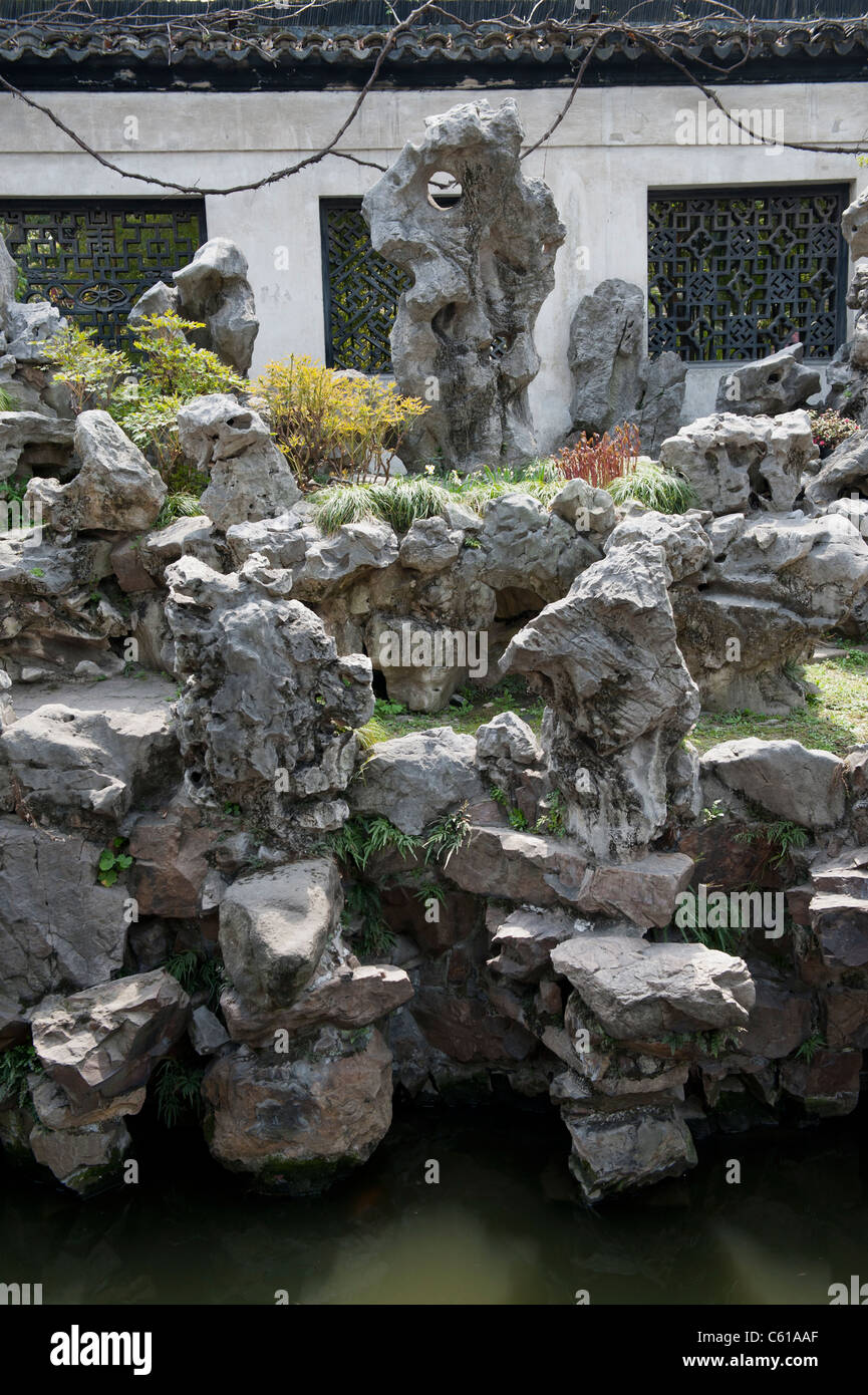 Ming steingarten von yu oder yuyuan garden Fotos und Bildmaterial in