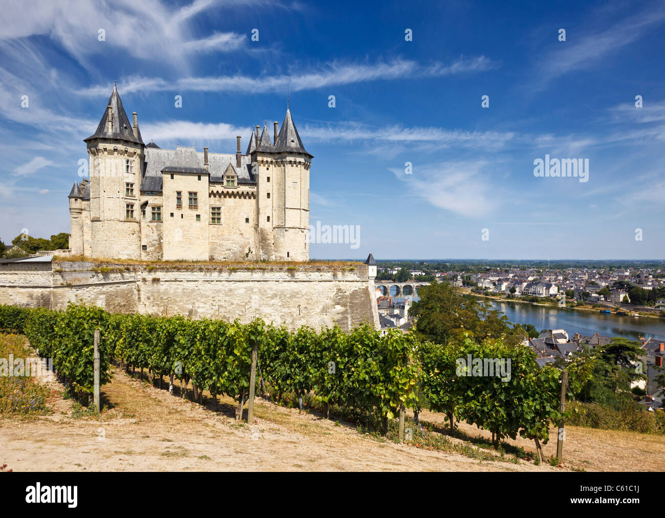 Saumur Château, Maine-et-Loire, Loire Tal, Frankreich, Europa Stockfoto