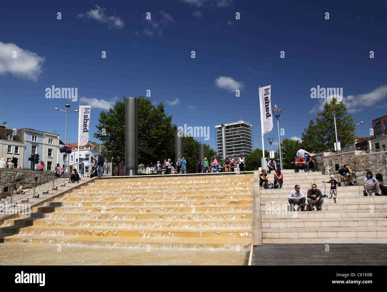 Sankt Augustiner Parade, Bristol Stockfoto