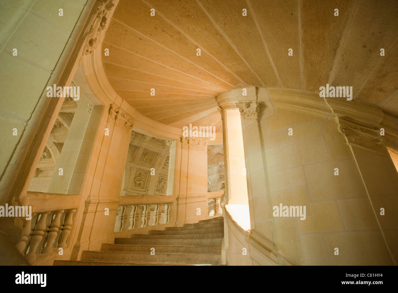Frankreich, LoireTal, Schloss Chambord, das große Treppenhaus
