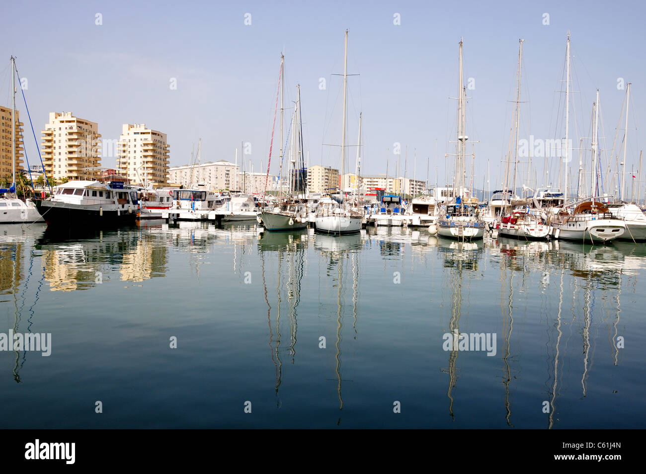 Marina, Ocean Village, Gibraltar Stockfoto