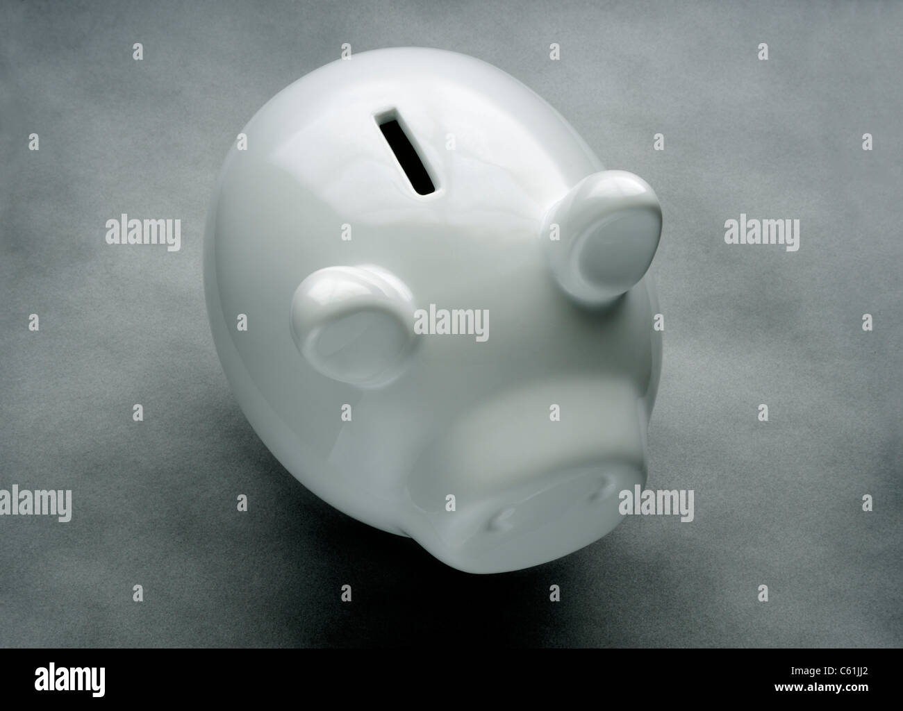 Sparschwein weiße Schwein KÄSSELI PIGGY BANK Stockfoto