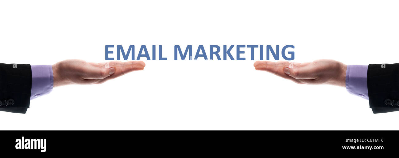 E-Mail-marketing-Wort Stockfoto