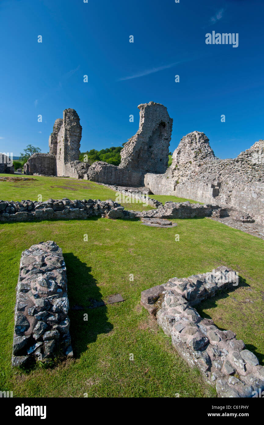 13. Jahrhundert Montgomery Burgruine, Castle Hill, Powys, Mid Wales, Vereinigtes Königreich.  SCO 7621 Stockfoto