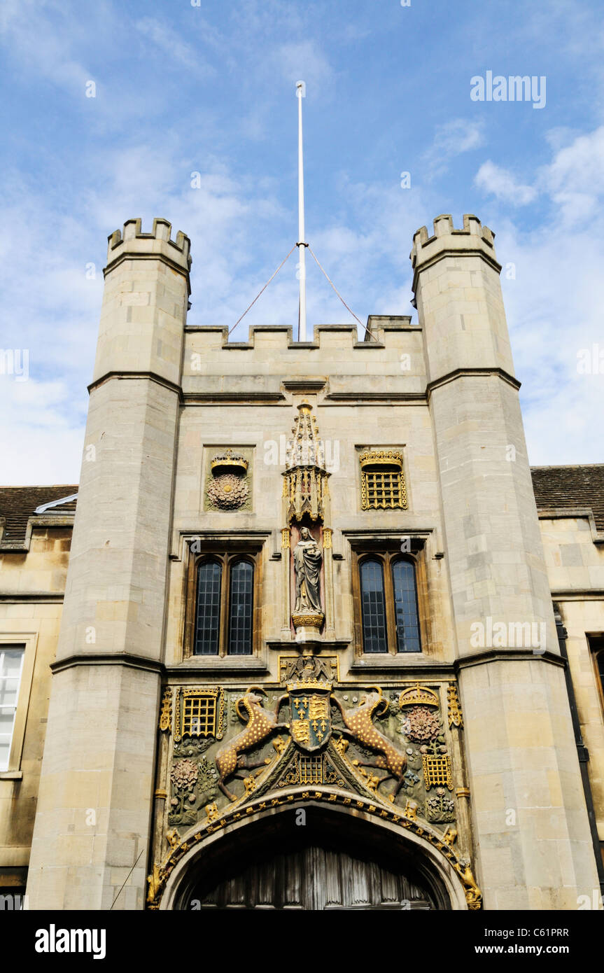 Christs College Torhaus, Cambridge, England, UK Stockfoto