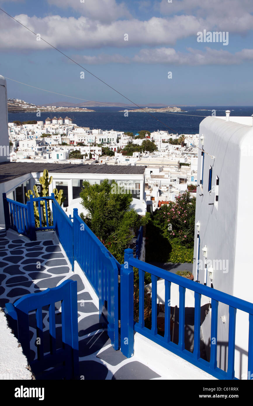 Alte Stadt Mykonos, Griechenland, Europa, Stockfoto