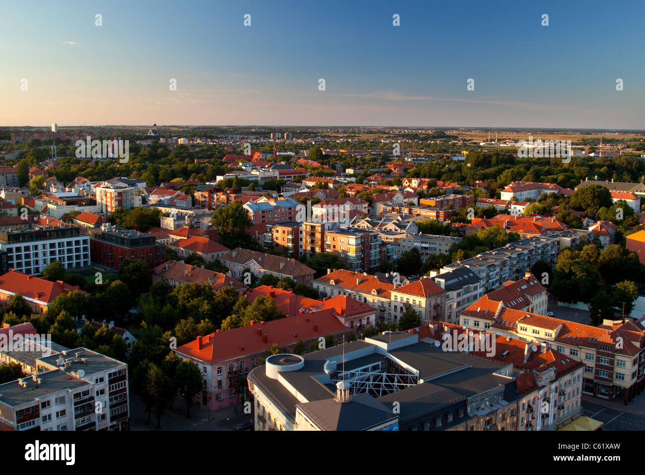 Luftaufnahme Von Klaipeda Litauen Stockfotografie Alamy