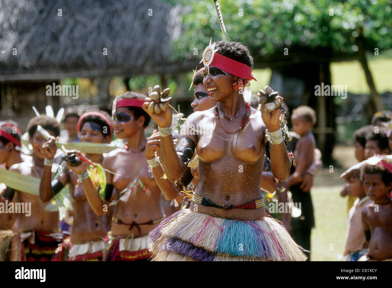 Kitava Island, Trobriand-Inseln, Papua Neuguinea Stockfoto