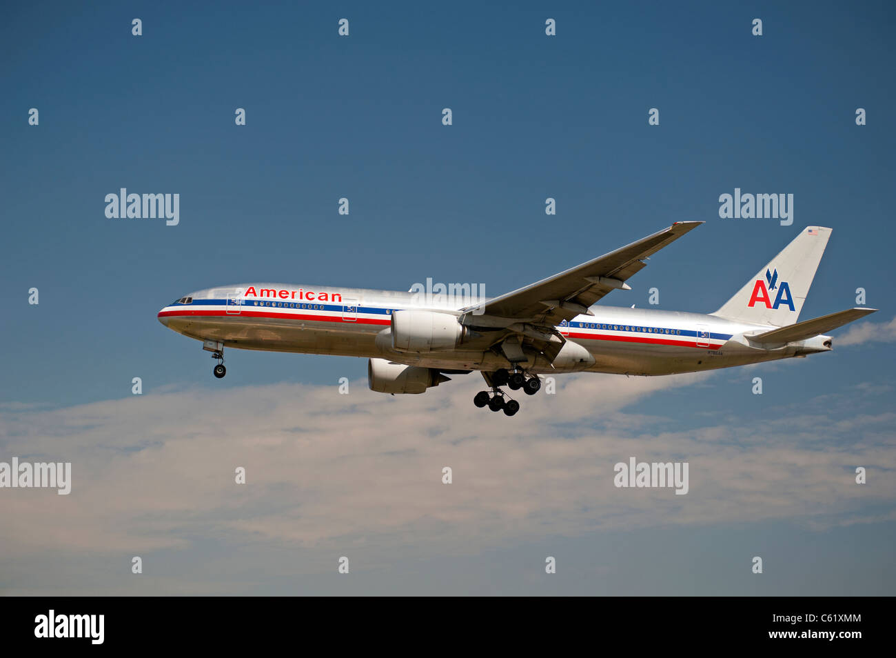 American Airlines Boeing 777-223ER Airliner SCO 7559 Stockfoto