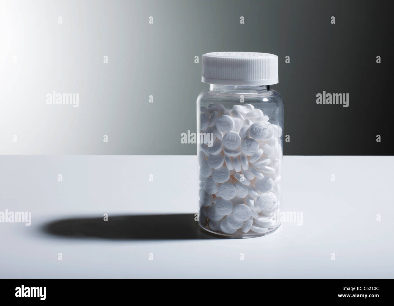 Flasche Medikamente Tabletten Stockfoto