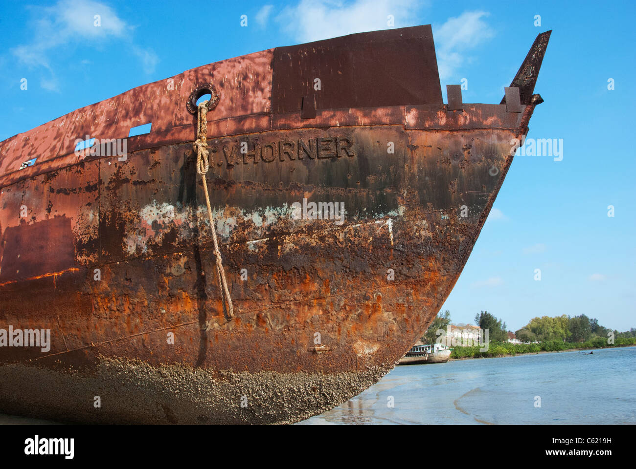 rostige Boot Stockfoto