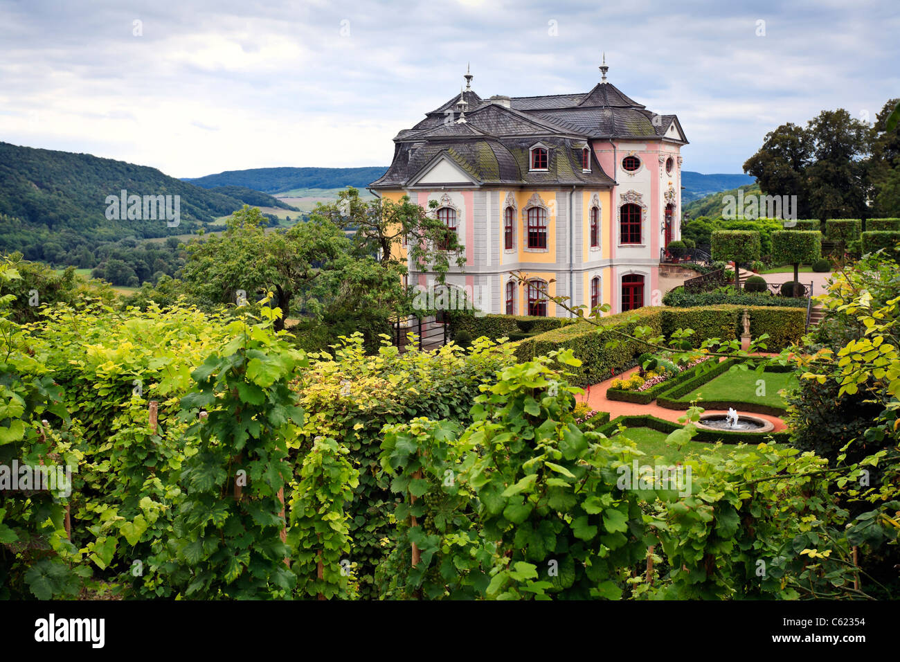 Rokokoschloss (Rokoko-Schloss), Dornburg, Deutschland Stockfoto