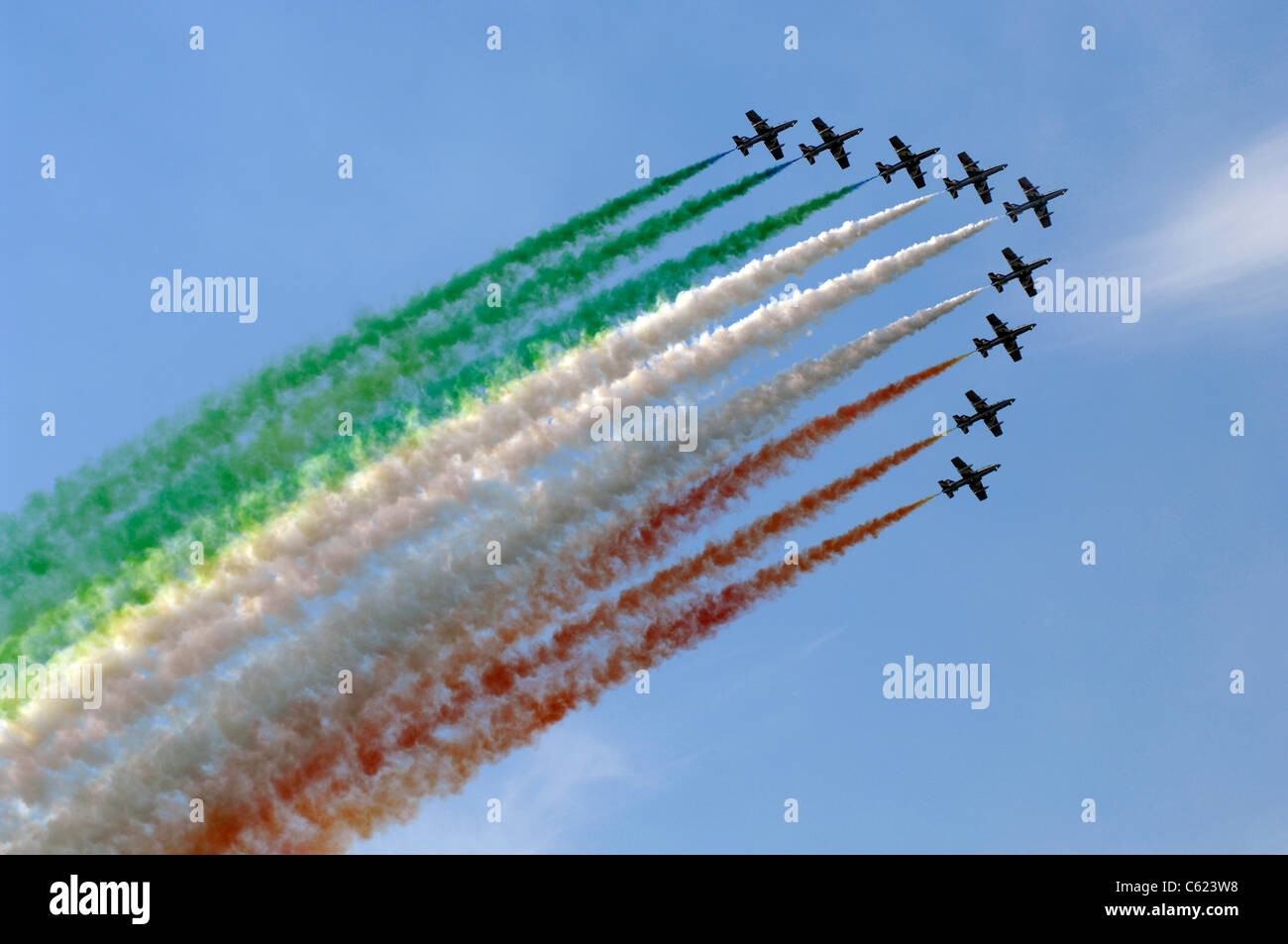 Akrobatische italienischen Pfeil militärische Stockfoto